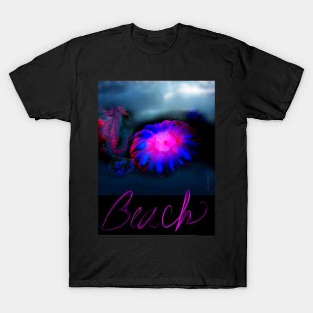 Pink Beach T-Shirt by Share_1